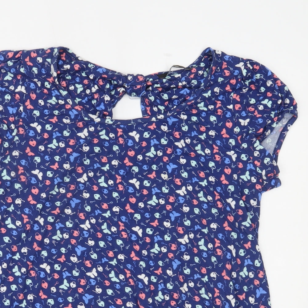 George Womens Blue   Basic T-Shirt Size 14