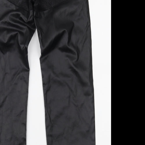 Misspap Womens Black  Denim Straight Jeans Size 6 L34 in