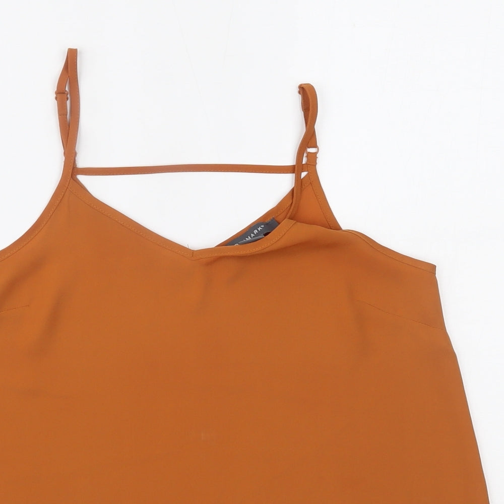 Primark Womens Orange   Camisole Blouse Size 6