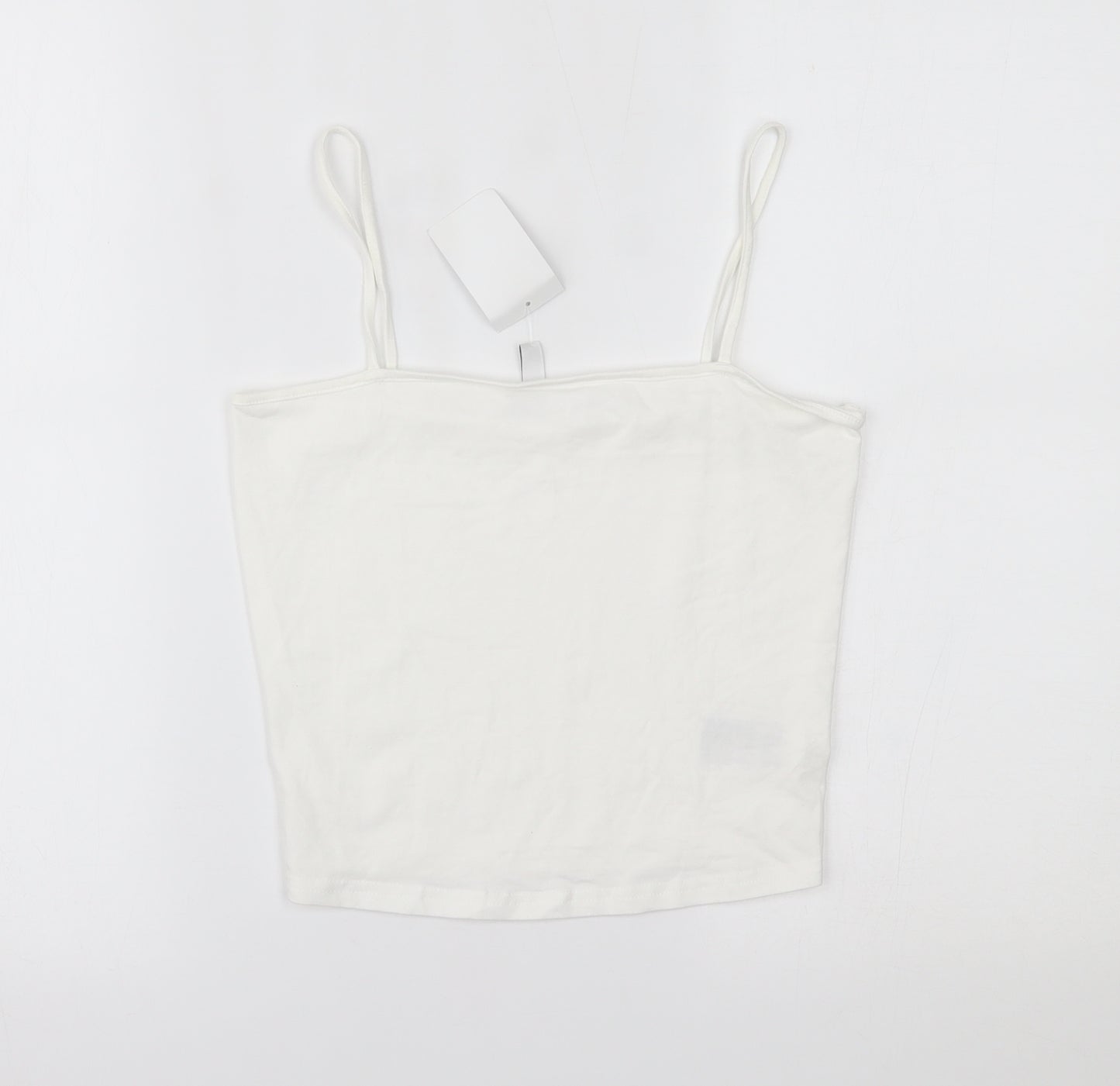 H&M Womens White   Cropped Tank Size S