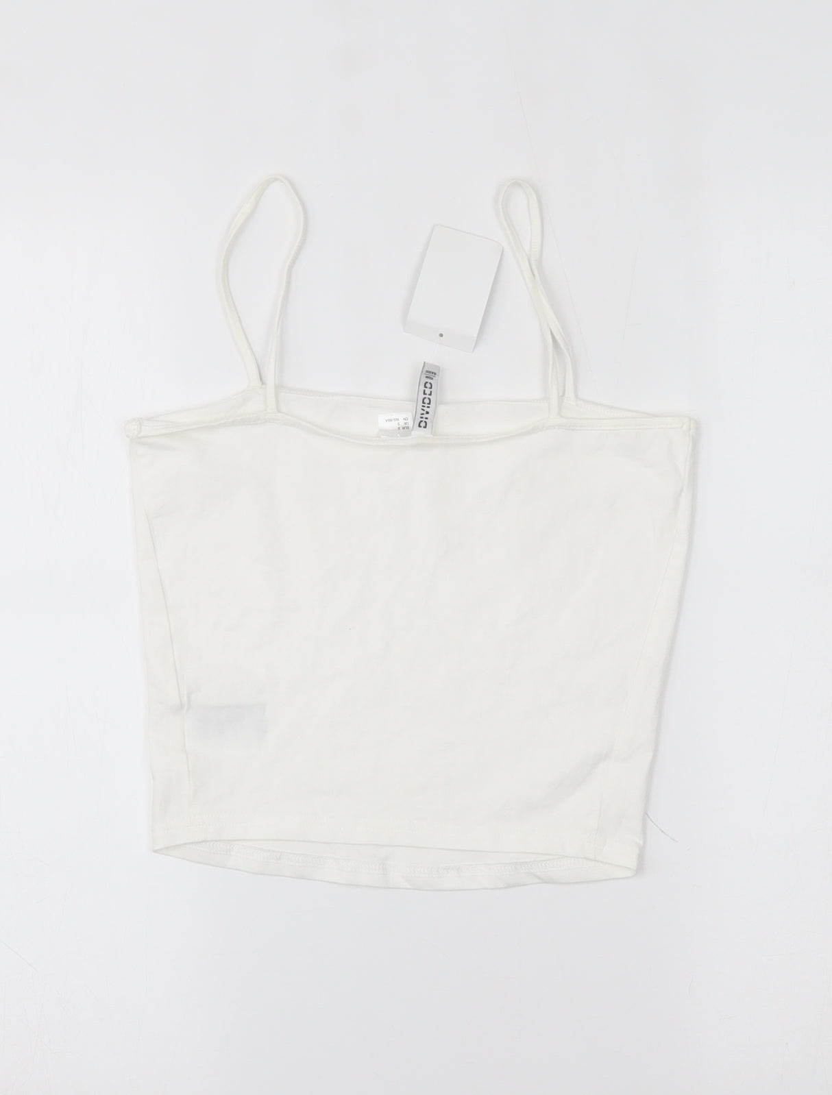 H&M Womens White   Cropped Tank Size S
