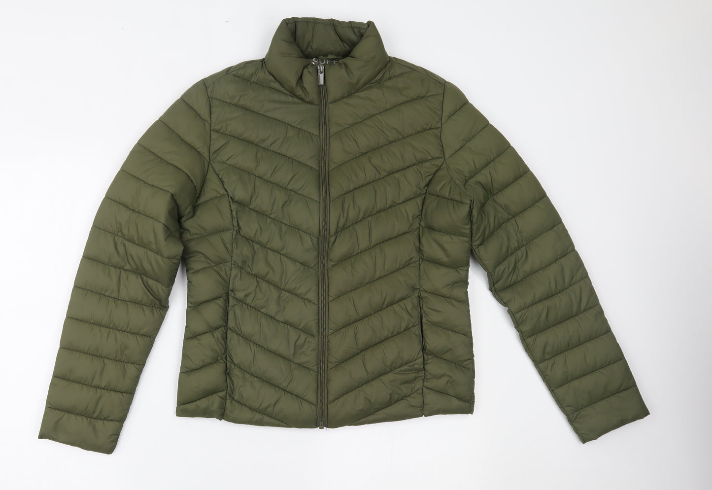 Primark Womens Green   Puffer Jacket Coat Size S