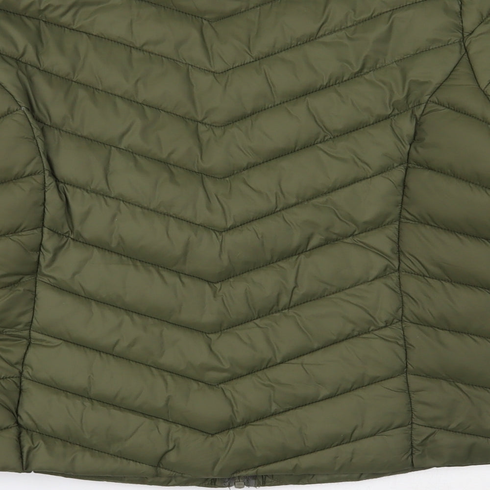 Primark Womens Green   Puffer Jacket Coat Size S