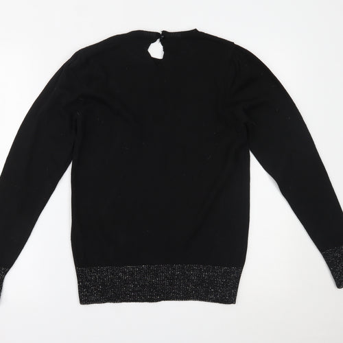 Select Womens Black   Basic Blouse Size M