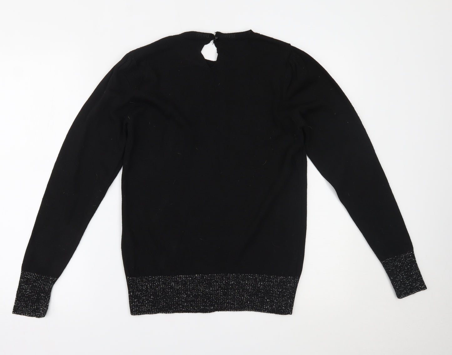 Select Womens Black   Basic Blouse Size M