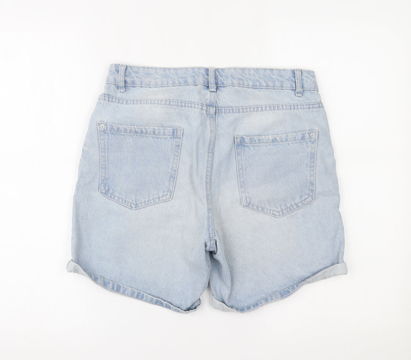 Primark Womens Blue  Denim Cut-Off Shorts Size 8