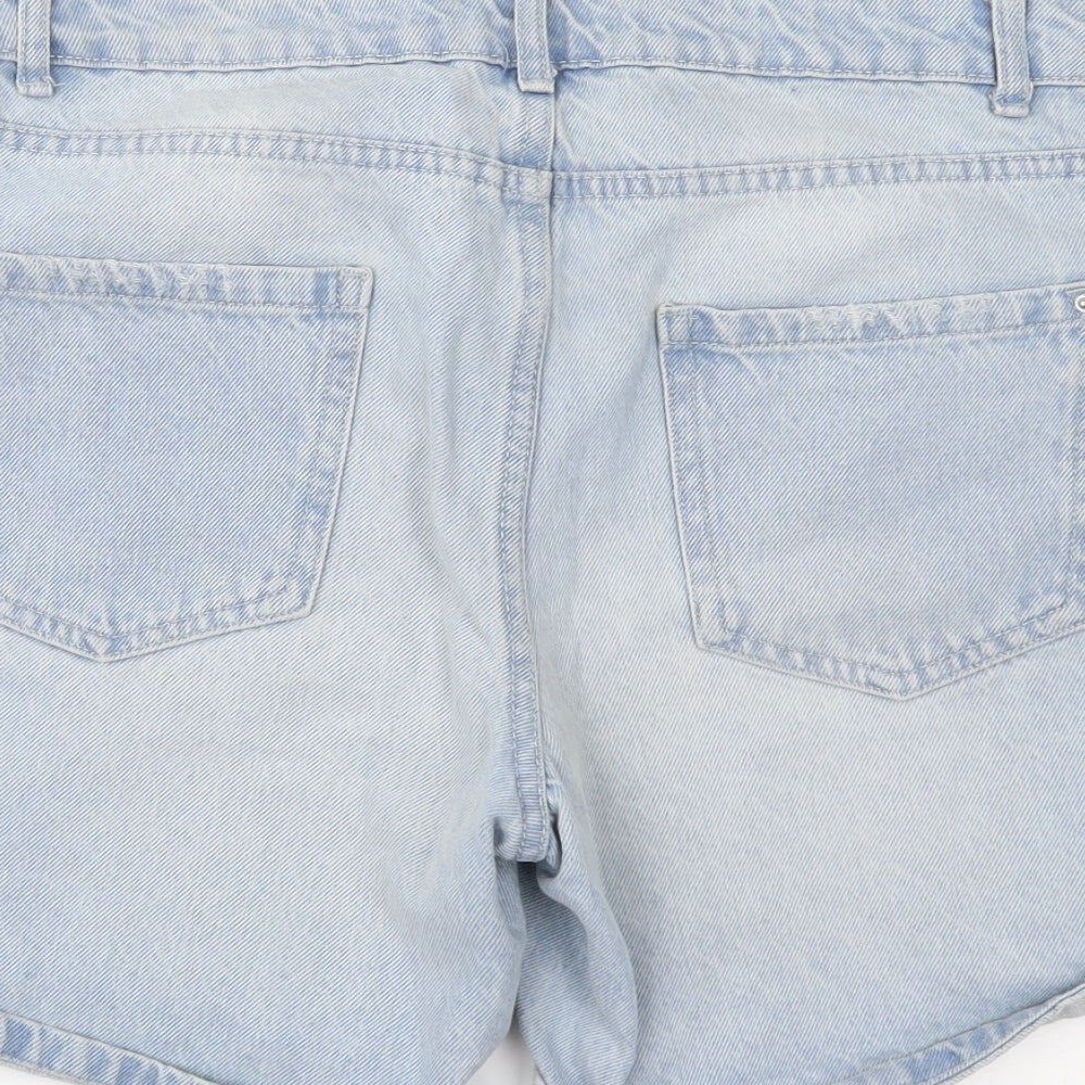 Primark Womens Blue  Denim Cut-Off Shorts Size 8