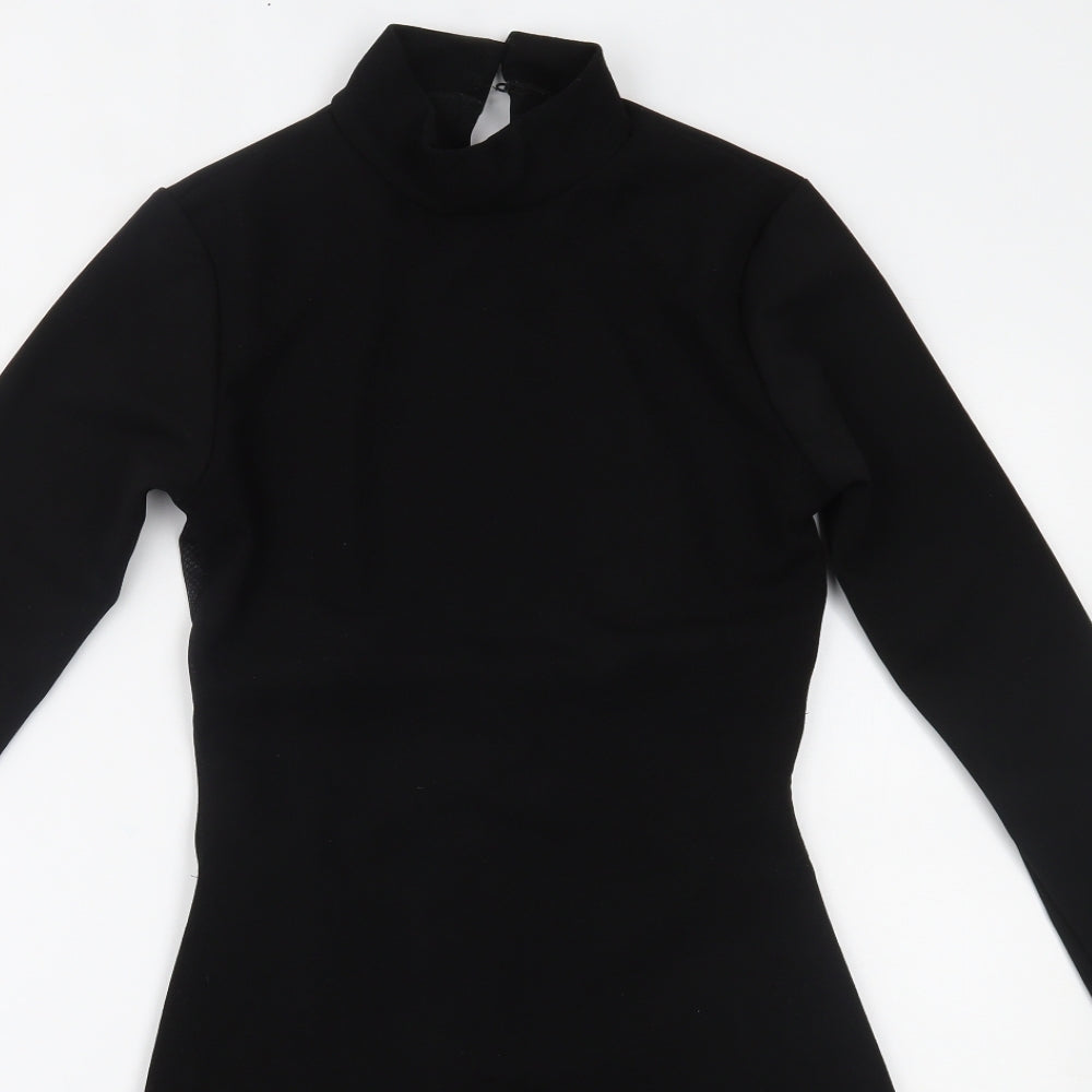PRETTYLITTLETHING Womens Black   Fit & Flare  Size 10