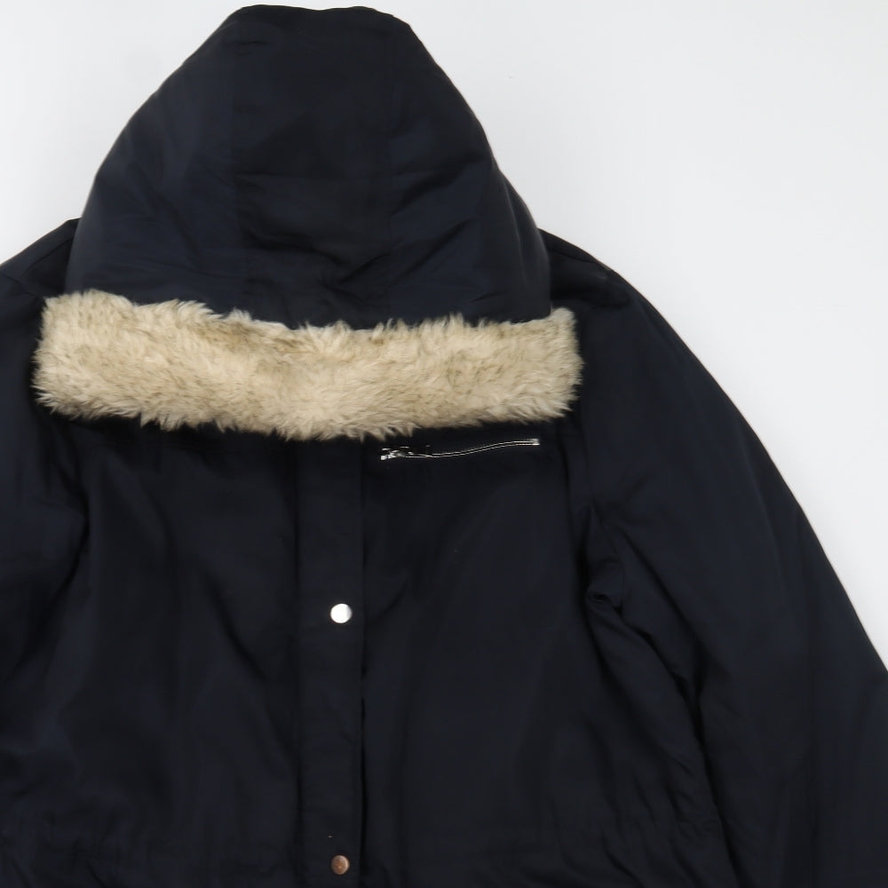 Dorothy Perkins Womens Blue   Parka Coat Size 22