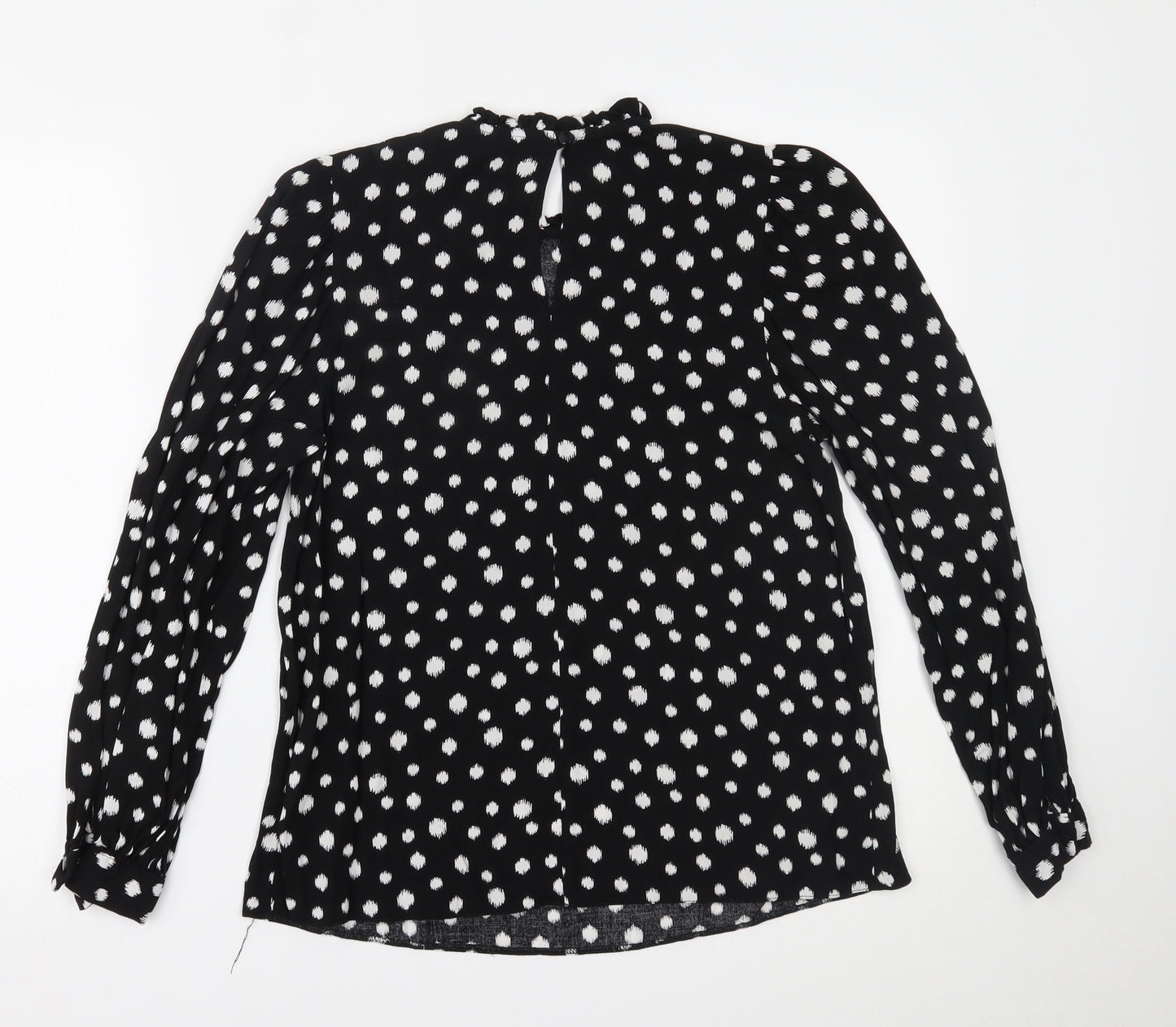 Primark Womens Black Polka Dot  Basic Blouse Size 10