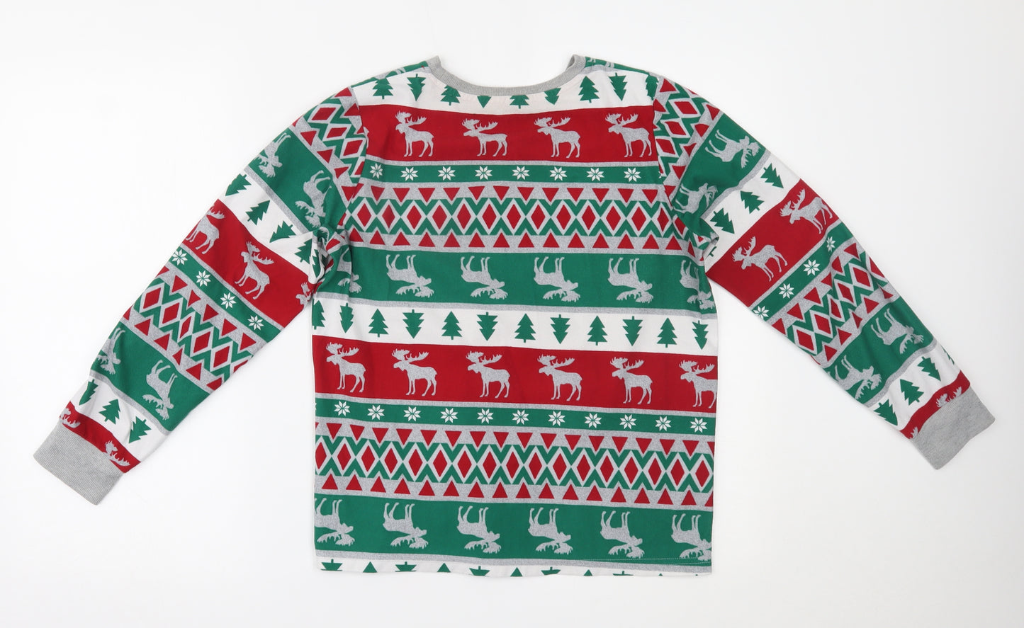 F&F Boys Multicoloured Fair Isle   Pyjama Top Size 12-13 Years  - christmas