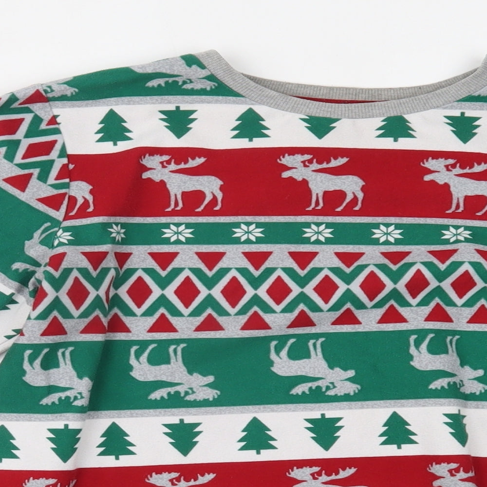 F&F Boys Multicoloured Fair Isle   Pyjama Top Size 12-13 Years  - christmas