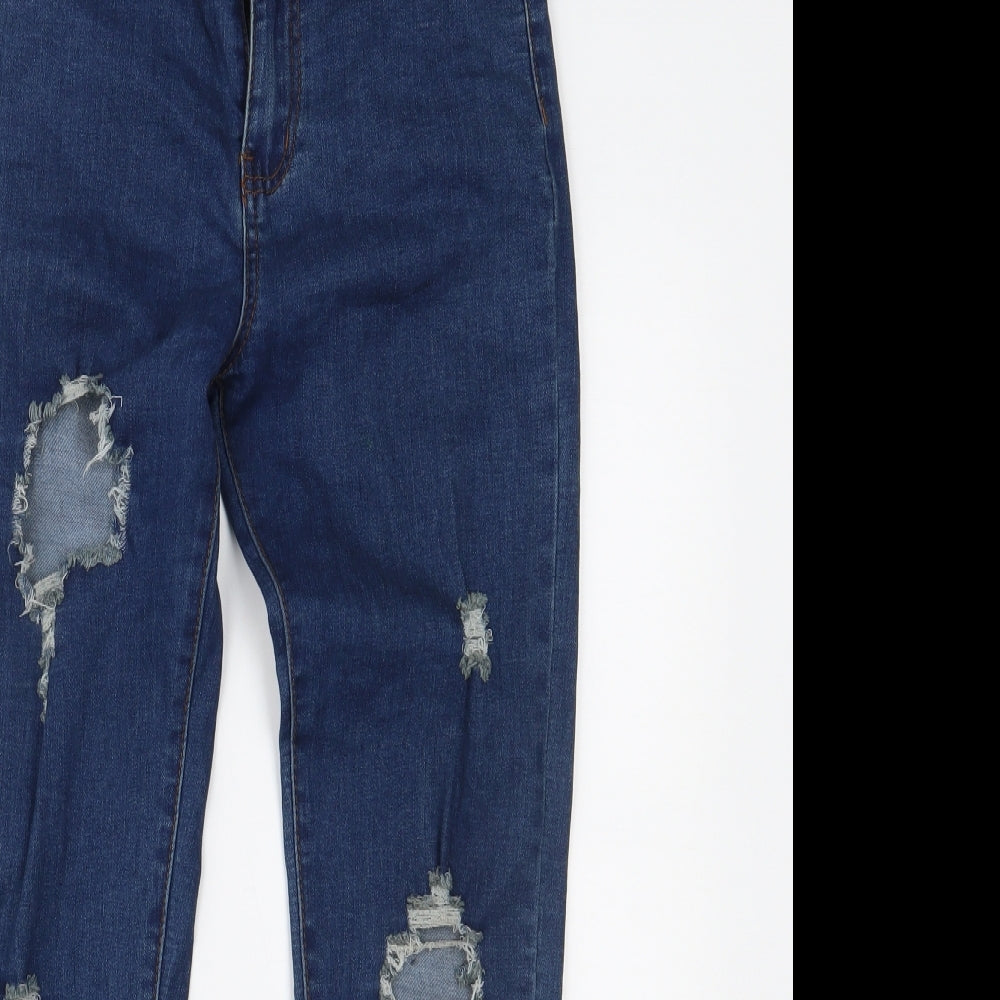 Momokrom Womens Blue  Denim Skinny Jeans Size 10 L26 in