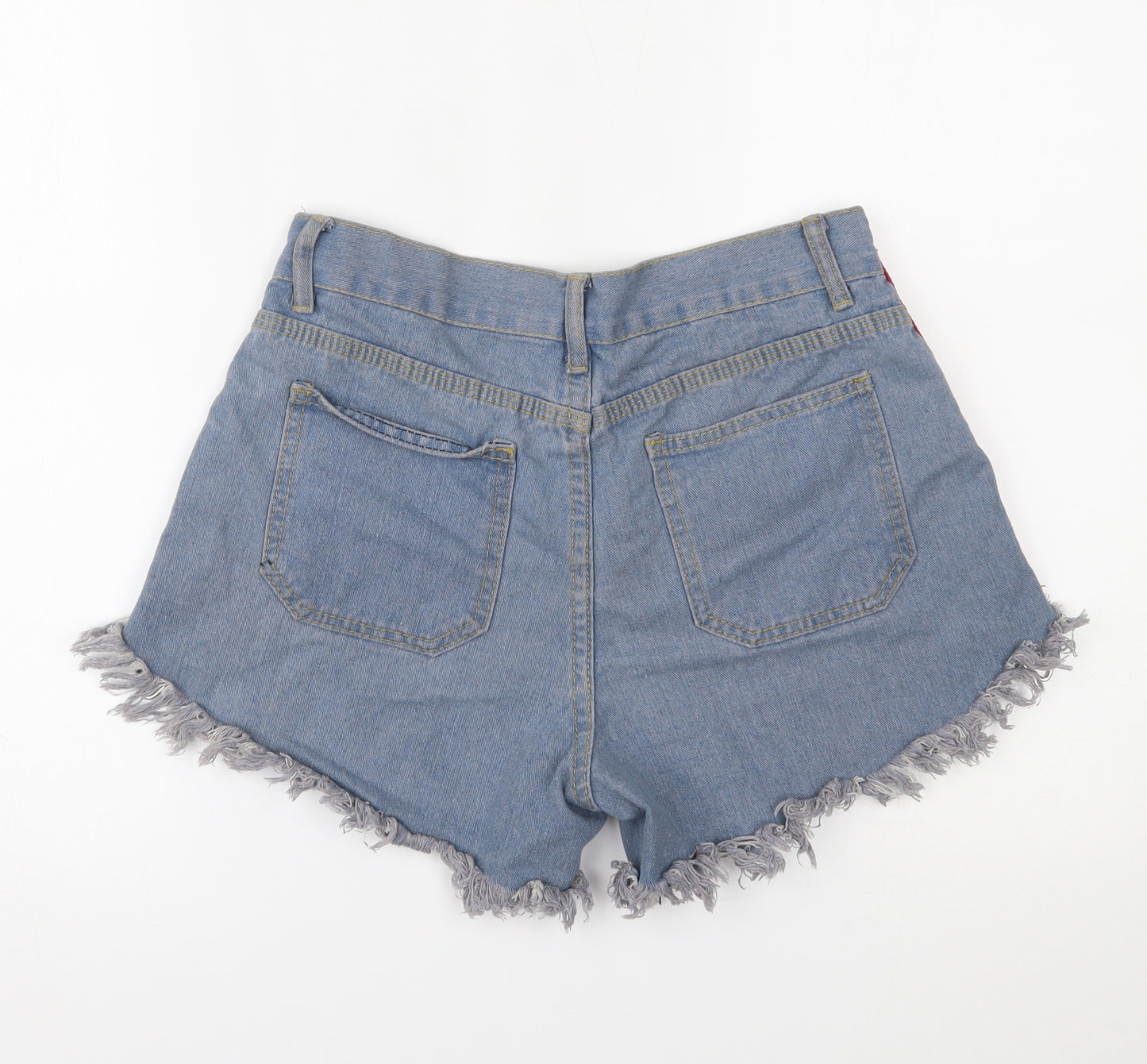 Preworn Womens Blue  Denim Cut-Off Shorts Size M
