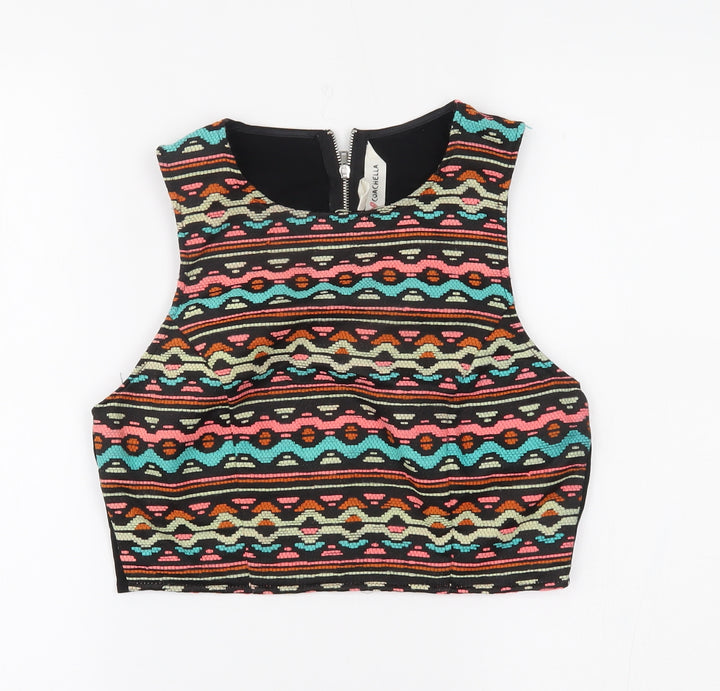 H&M Womens Multicoloured   Basic Tank Size 12