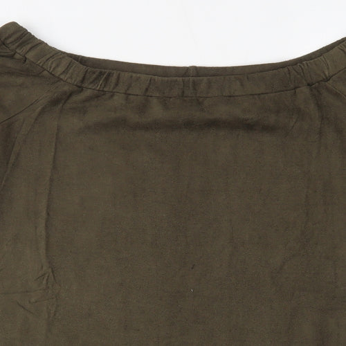 only & u Womens Green   Basic Blouse Size M