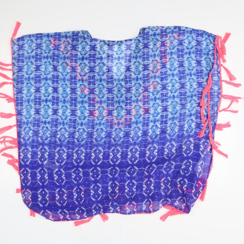Boohoo Womens Blue    Poncho Size 14