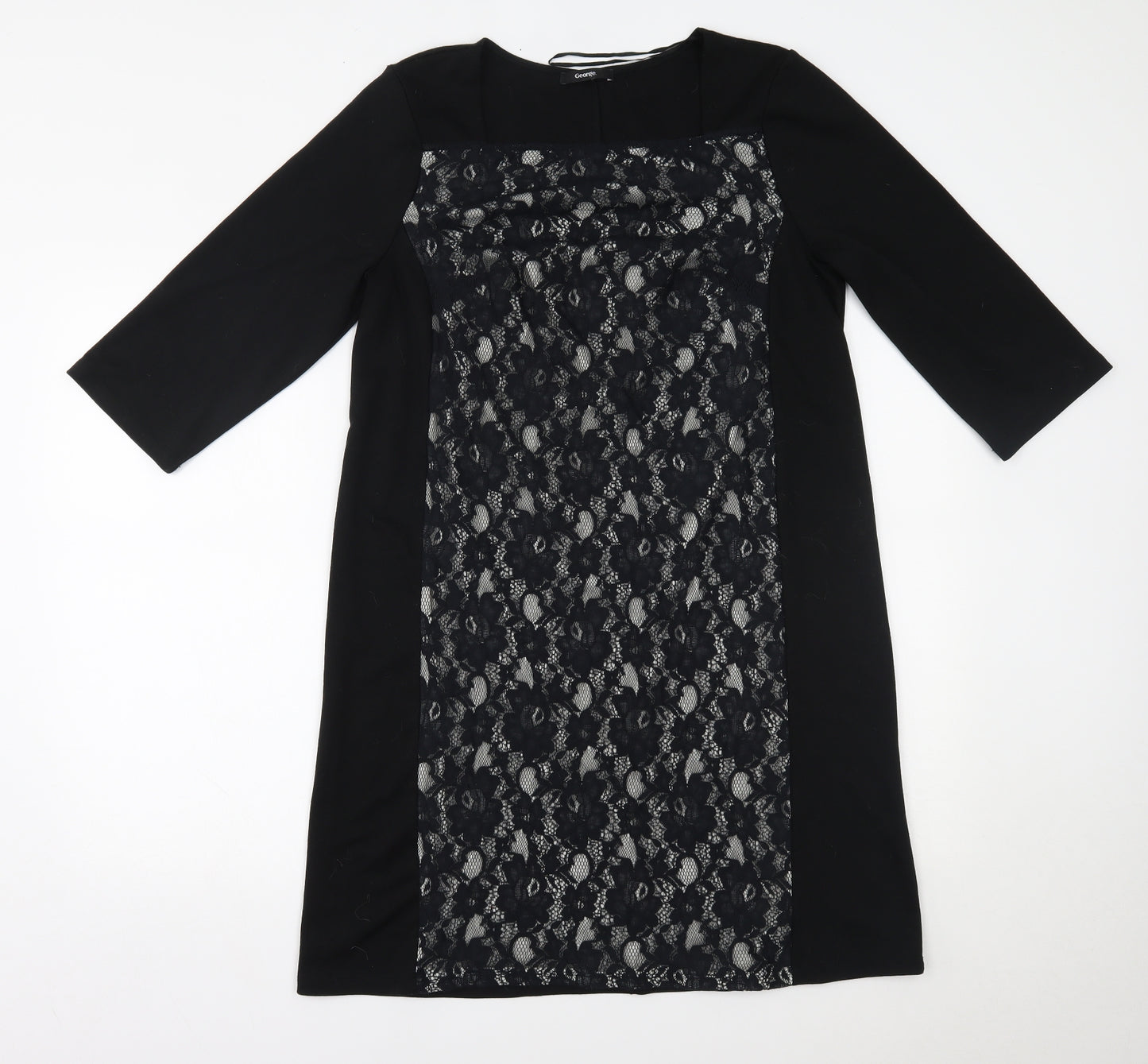 George Womens Black   A-Line  Size 14