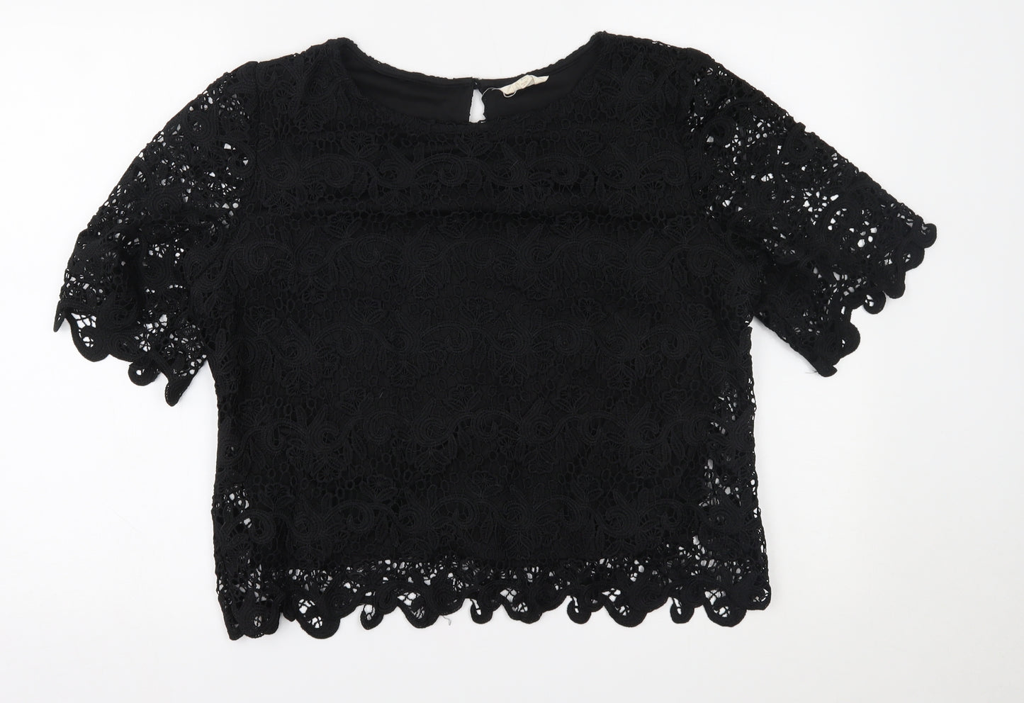 adiva Womens Black   Basic Blouse Size XL