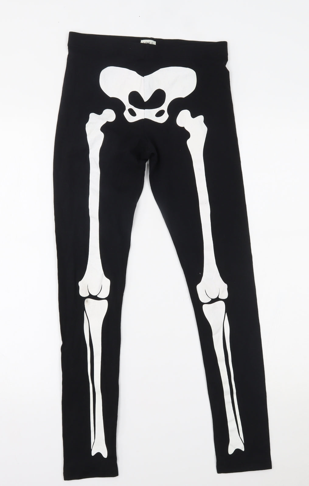 F&F Boys Black    Pyjama Pants Size 13-14 Years  - halloween costume - skeleton