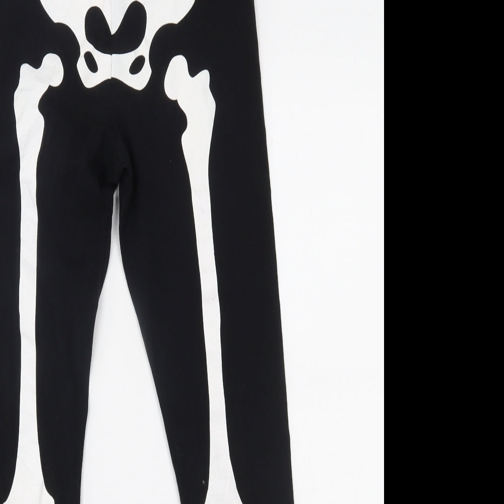 F&F Boys Black    Pyjama Pants Size 13-14 Years  - halloween costume - skeleton