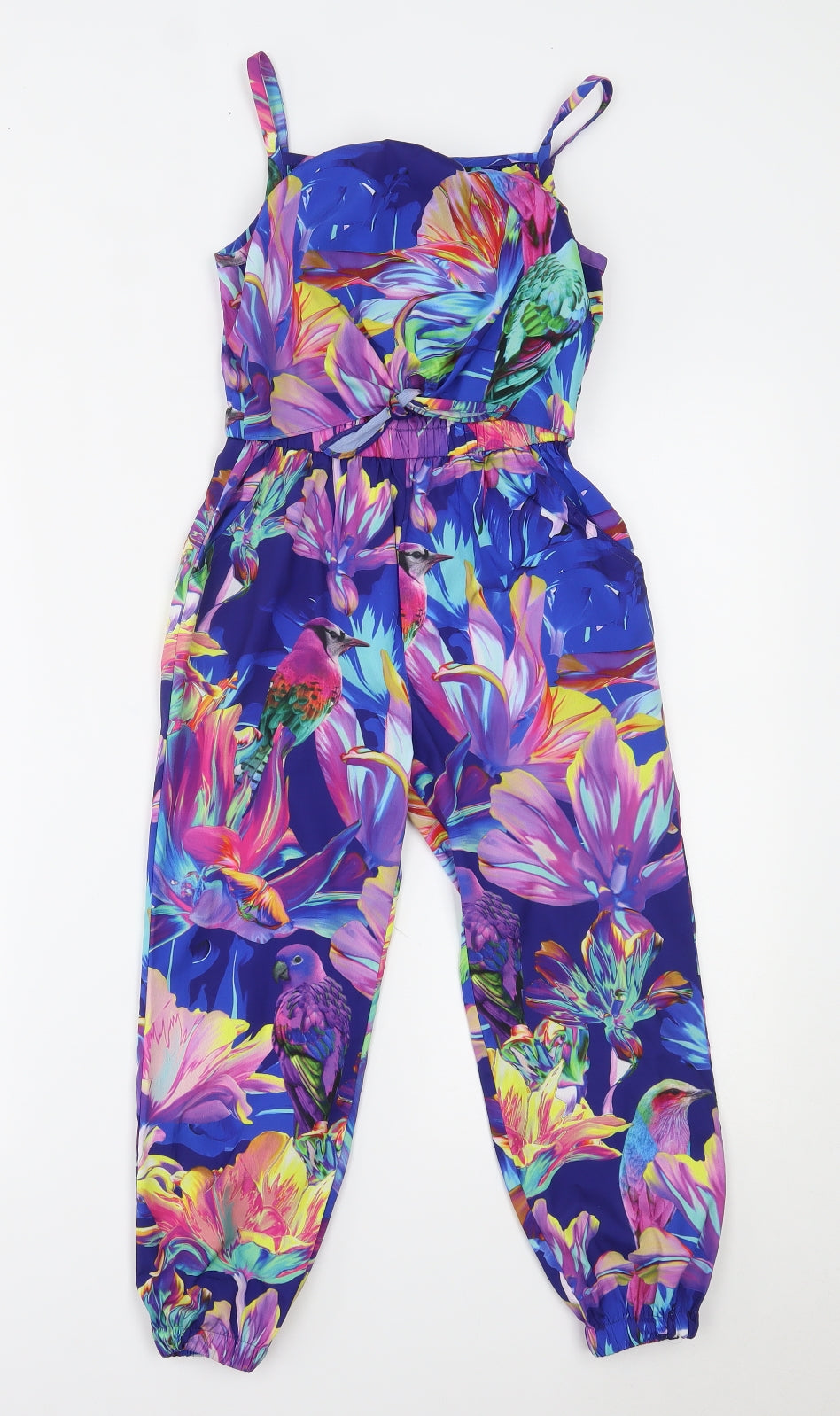 Blue Zoo Girls Multicoloured Flecked  Dungaree One-Piece Size 7 Years