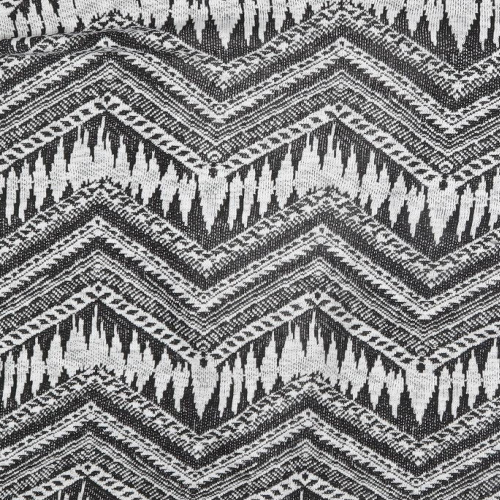 H&M Womens Grey Fair Isle  Cardigan Jumper Size XS