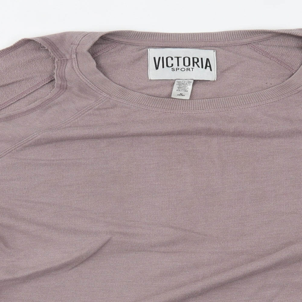 victoria sport Womens Beige   Pullover Jumper Size M  - shoulder cut outs