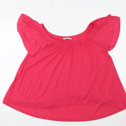 George Womens Pink   Basic Blouse Size 16