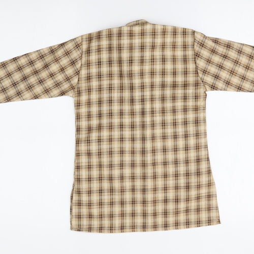 BTC Boys Beige Plaid   T-Shirt Size 2 Years