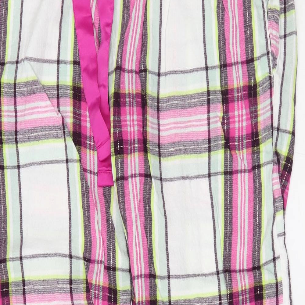 F&F Womens Pink Plaid   Pyjama Pants Size 16