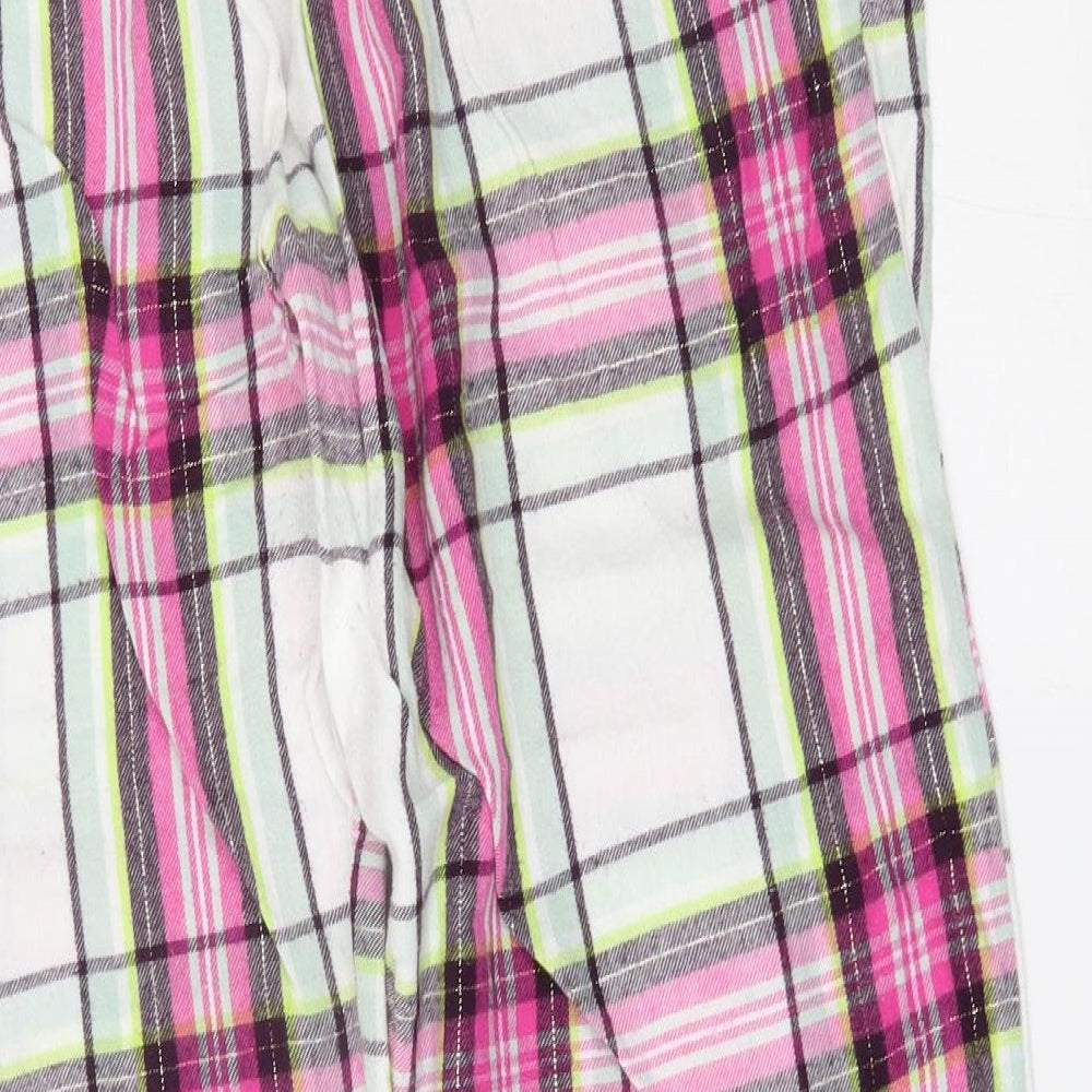 F&F Womens Pink Plaid   Pyjama Pants Size 16