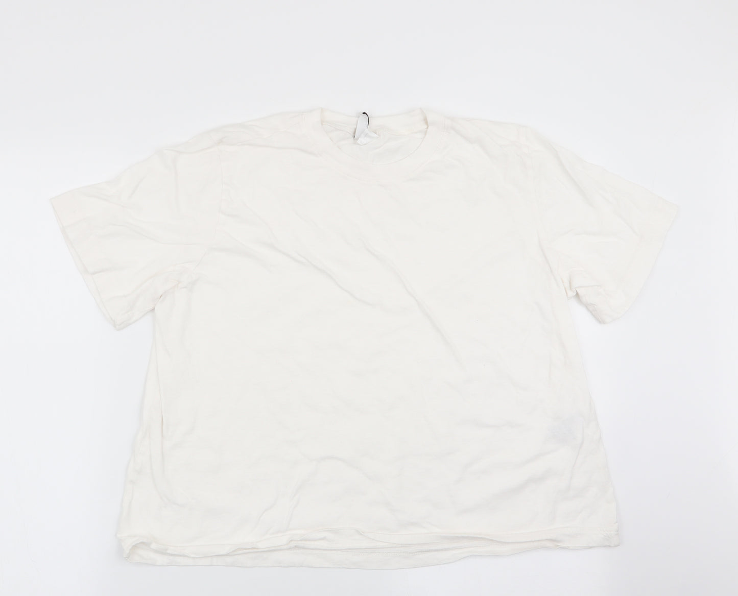 Divided Womens White   Basic T-Shirt Size L