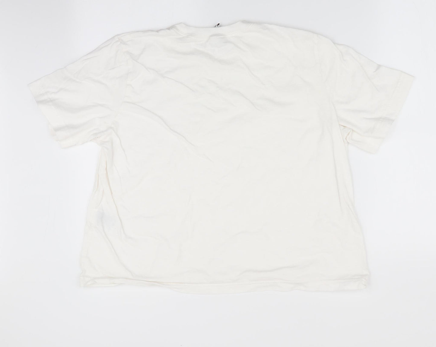 Divided Womens White   Basic T-Shirt Size L