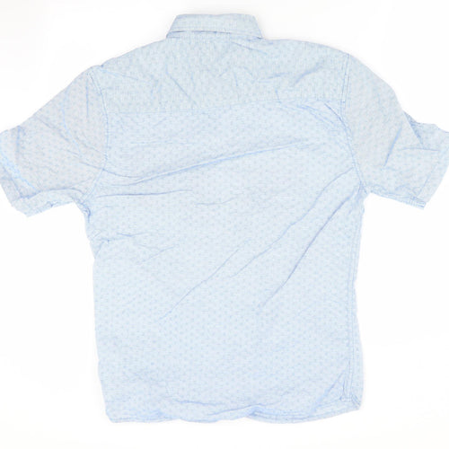ACW 85 Mens Blue Striped   Button-Up Size M