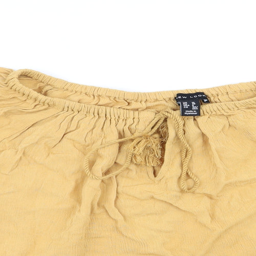 New Look Womens Gold   Basic Blouse Size 10