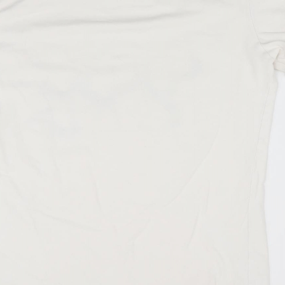 Just Cavalli Mens White Animal Print   T-Shirt Size L  - Just