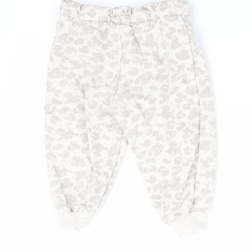 Lion King at George Baby Ivory Animal Print  Jogger Trousers Size 12-18 Months