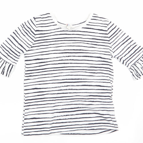 The Kids Division Girls Blue Striped  Tunic T-Shirt Size 7-8 Years