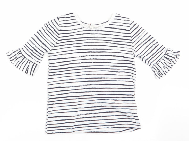 The Kids Division Girls Blue Striped  Tunic T-Shirt Size 7-8 Years