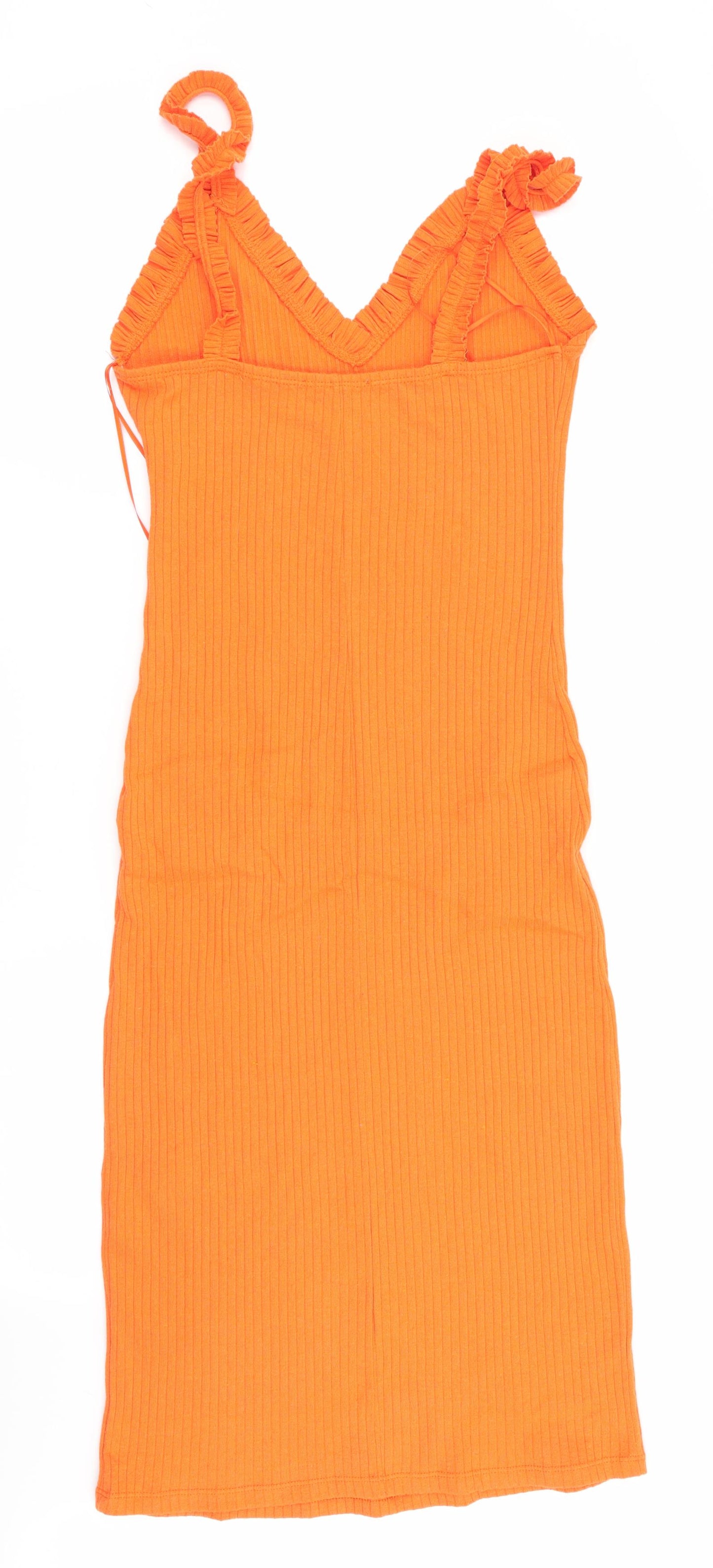 Zara Womens Orange   Slip Dress  Size 10