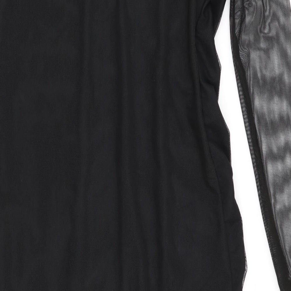 Pretty Little Thing  Womens Black   Bodycon  Size 12  - Ruched front