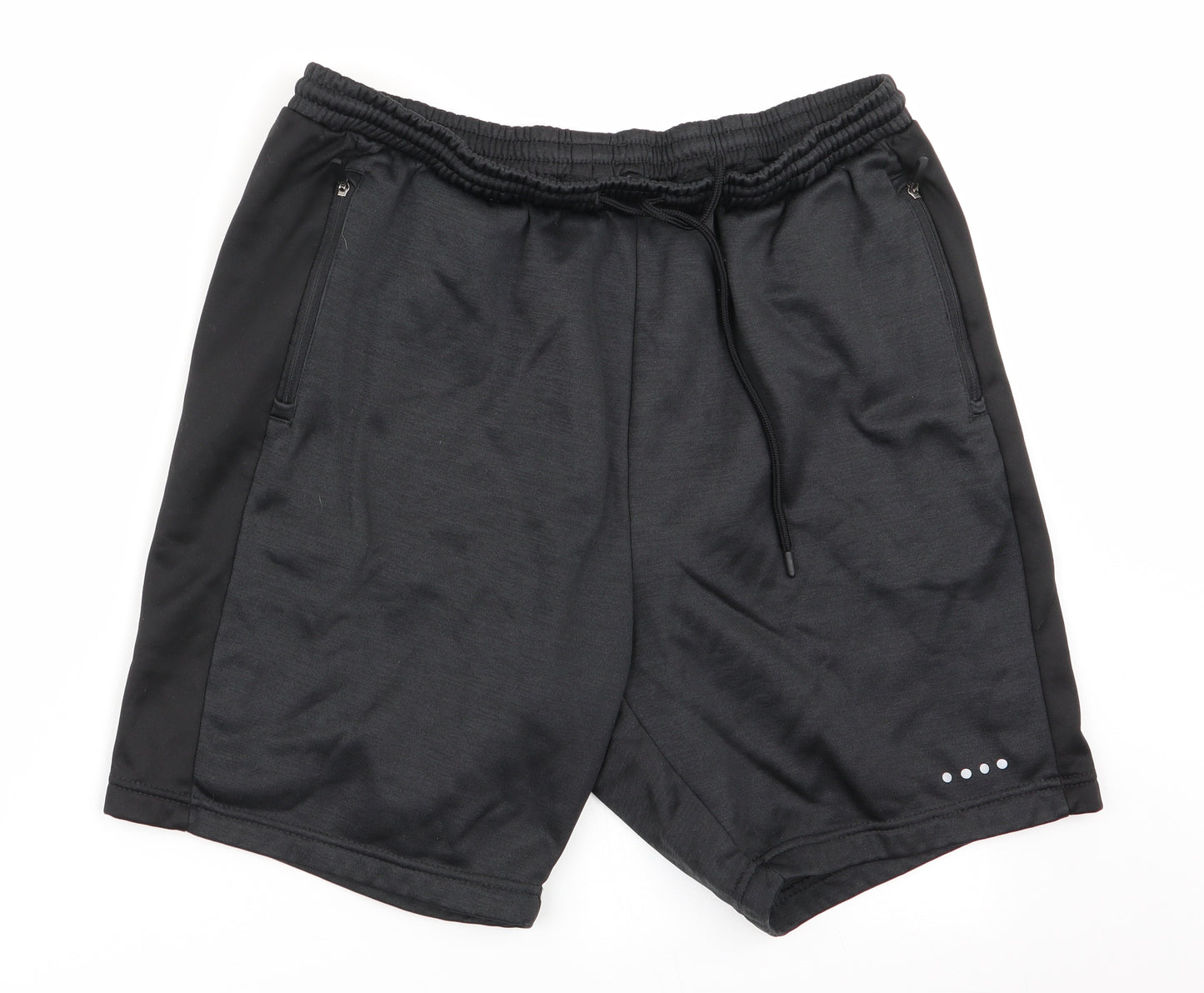 Souluxe Mens Black   Sweat Shorts Size L