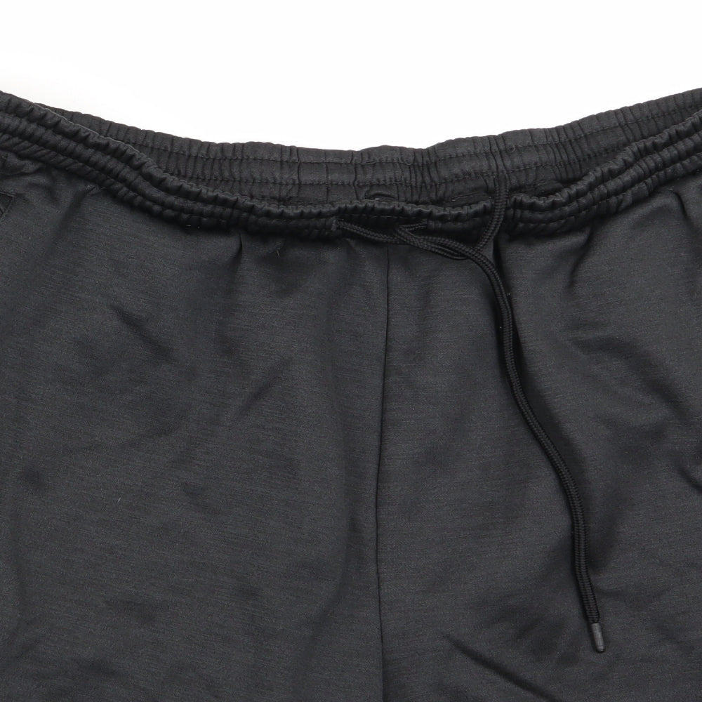 Souluxe Mens Black   Sweat Shorts Size L