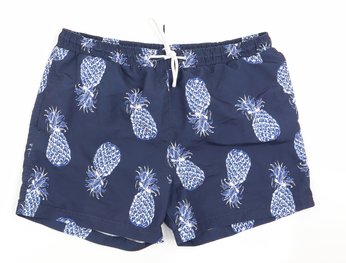 Cedar Wood State Mens Black Floral  Bermuda Shorts Size L - swim shorts pineapple print