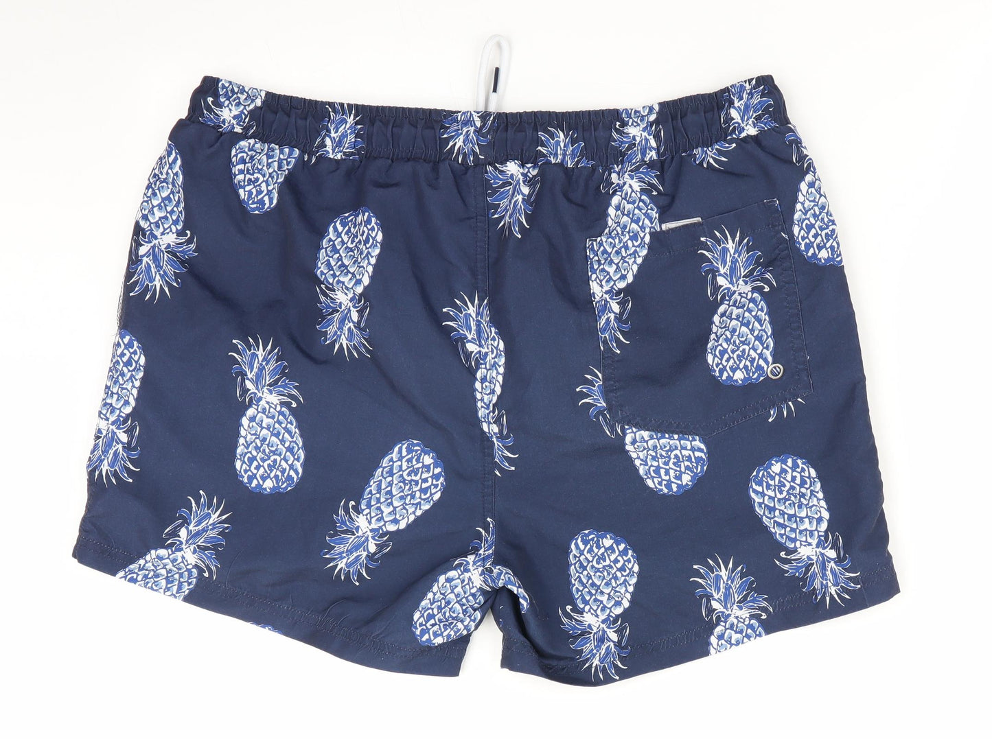 Cedar Wood State Mens Black Floral  Bermuda Shorts Size L - swim shorts pineapple print