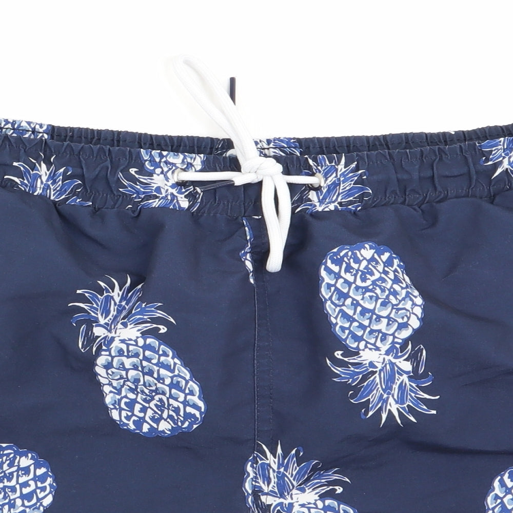 Cedar Wood State Mens Black Floral  Bermuda Shorts Size L - swim shorts pineapple print