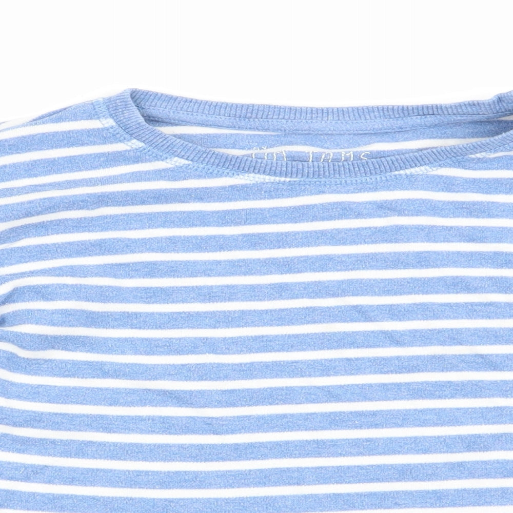 NEXT Boys Blue Striped   Pyjama Top Size 6-7 Years