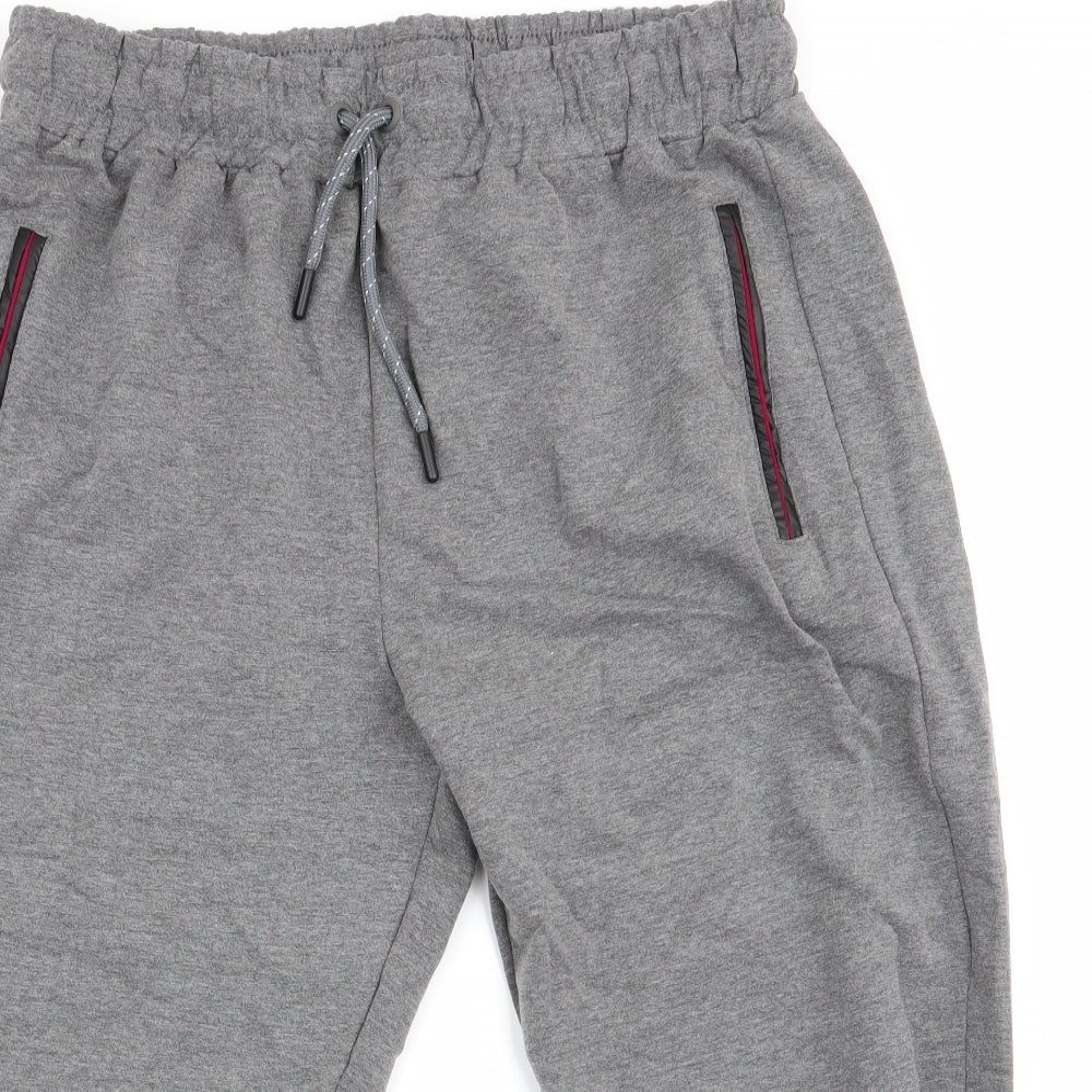 BLL Mens Grey   Cropped Trousers Size L L18 in