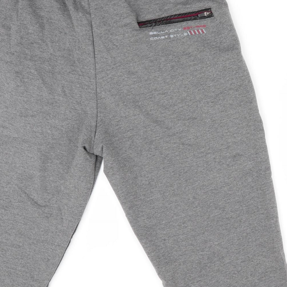 BLL Mens Grey   Cropped Trousers Size L L18 in